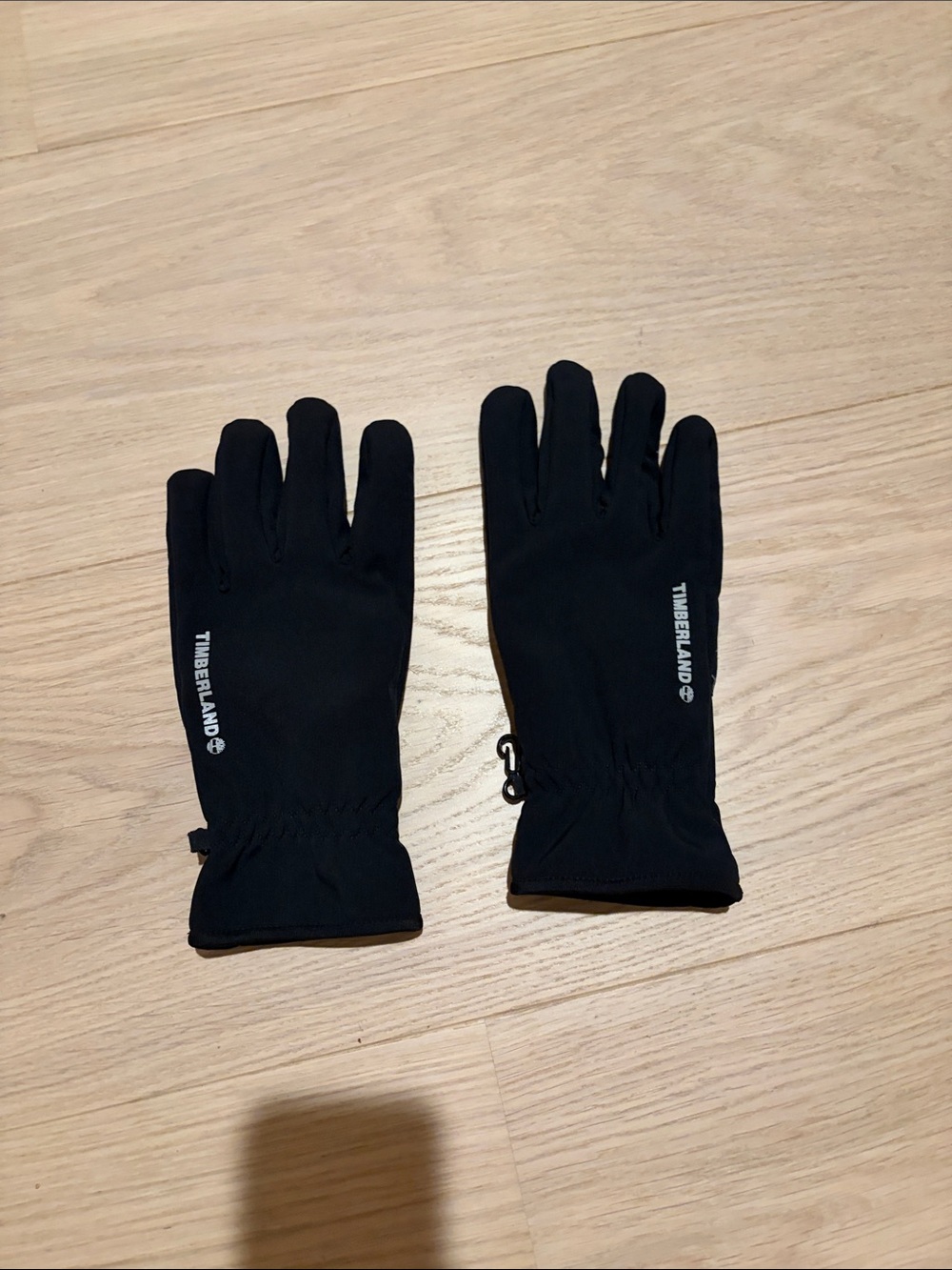 Timberland Black Softshell Gloves with Logo